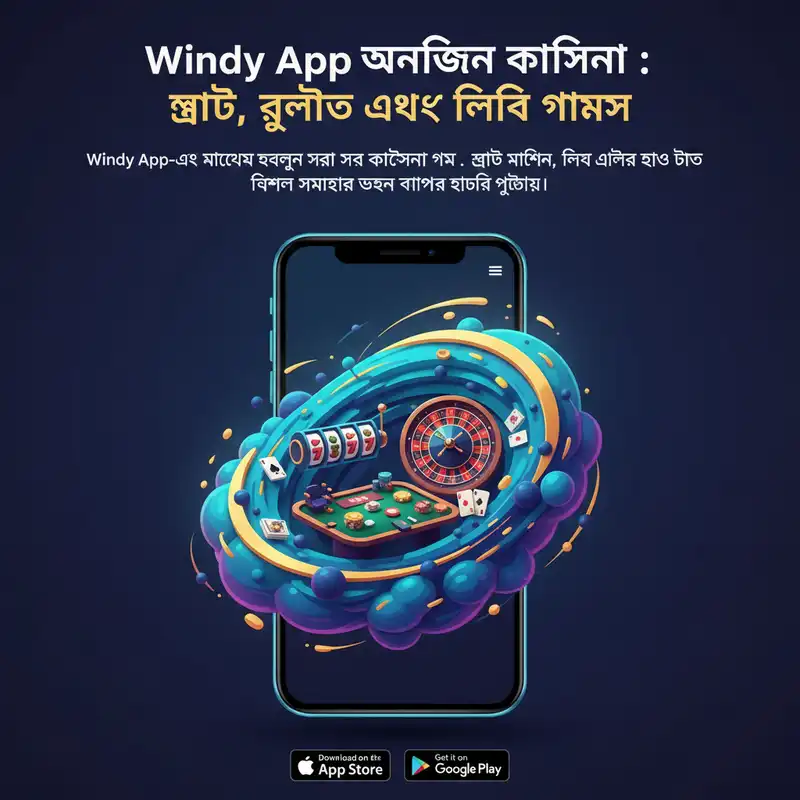 Windy App অনলাইন ক্যাসিনো গেমস ব্যানার